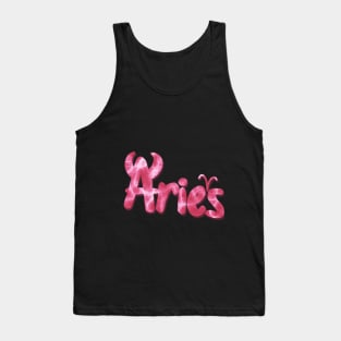 Viva Magenta Aries Zodiac Sign Tank Top